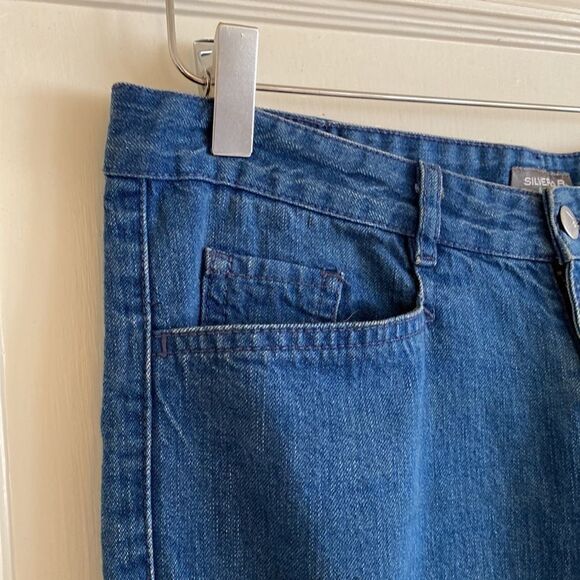 Vintage Levi’s Silvertab Flared Low Rise Bell Bottom Jeans Size 7 Junior - Picture 5 of 11